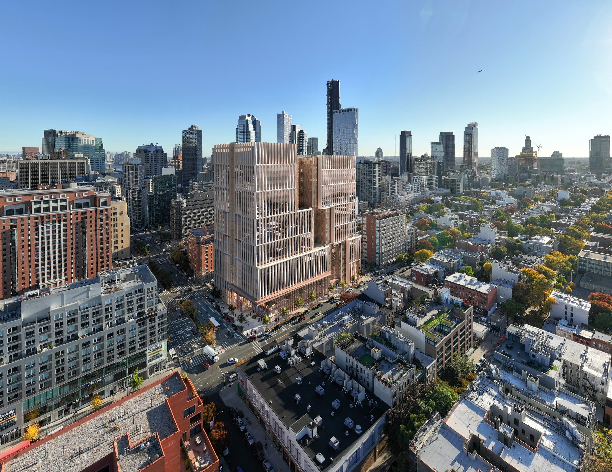 Official rendering of the Brooklyn Borough-Based Jail facility